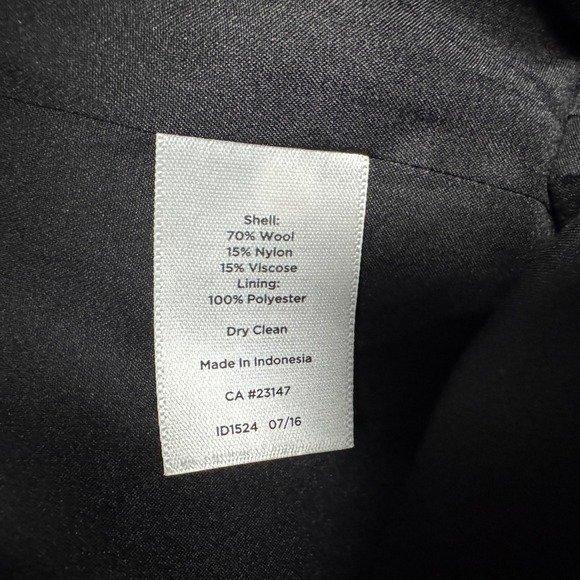 Talbots Skirt Womens 6 Black White Wool Blend Windowpane Plaid Work Fall Mini - Picture 4 of 8